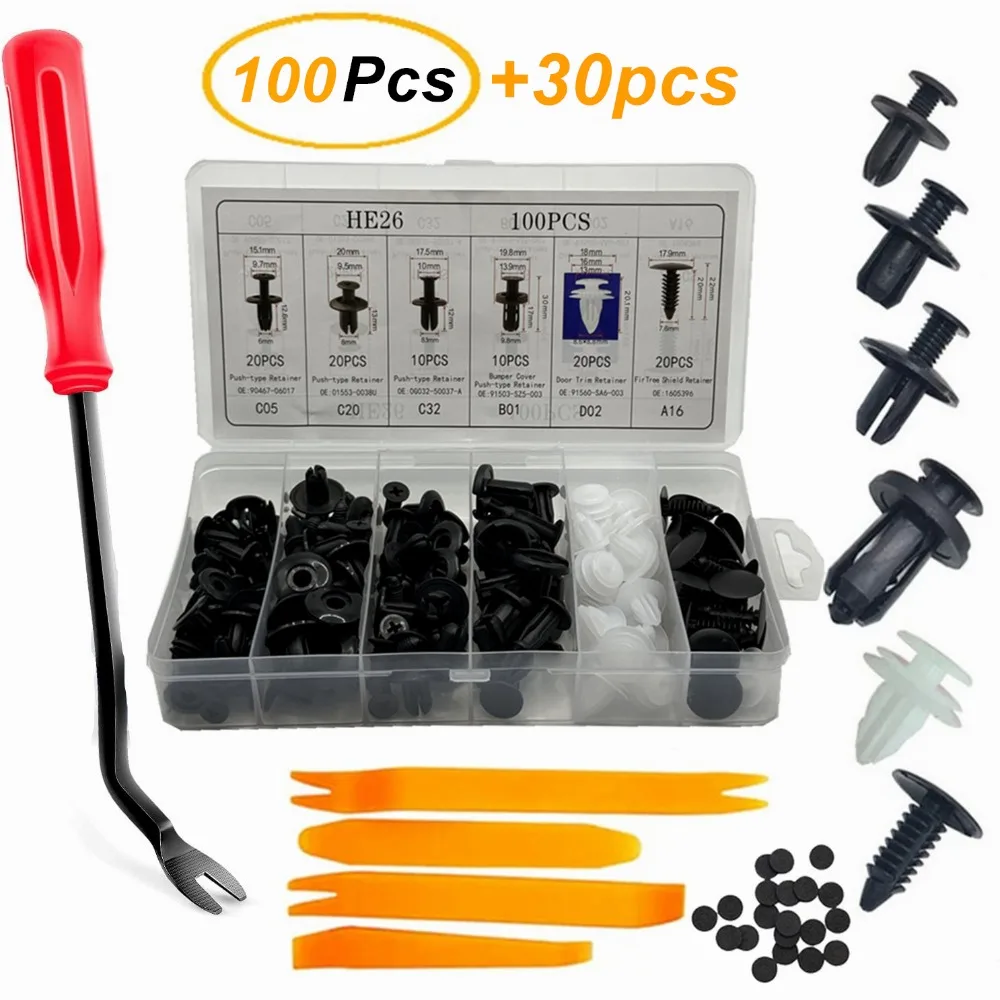 Rivet Setter Tool - Nieuwe 100 Stuks Auto Plastic Clips