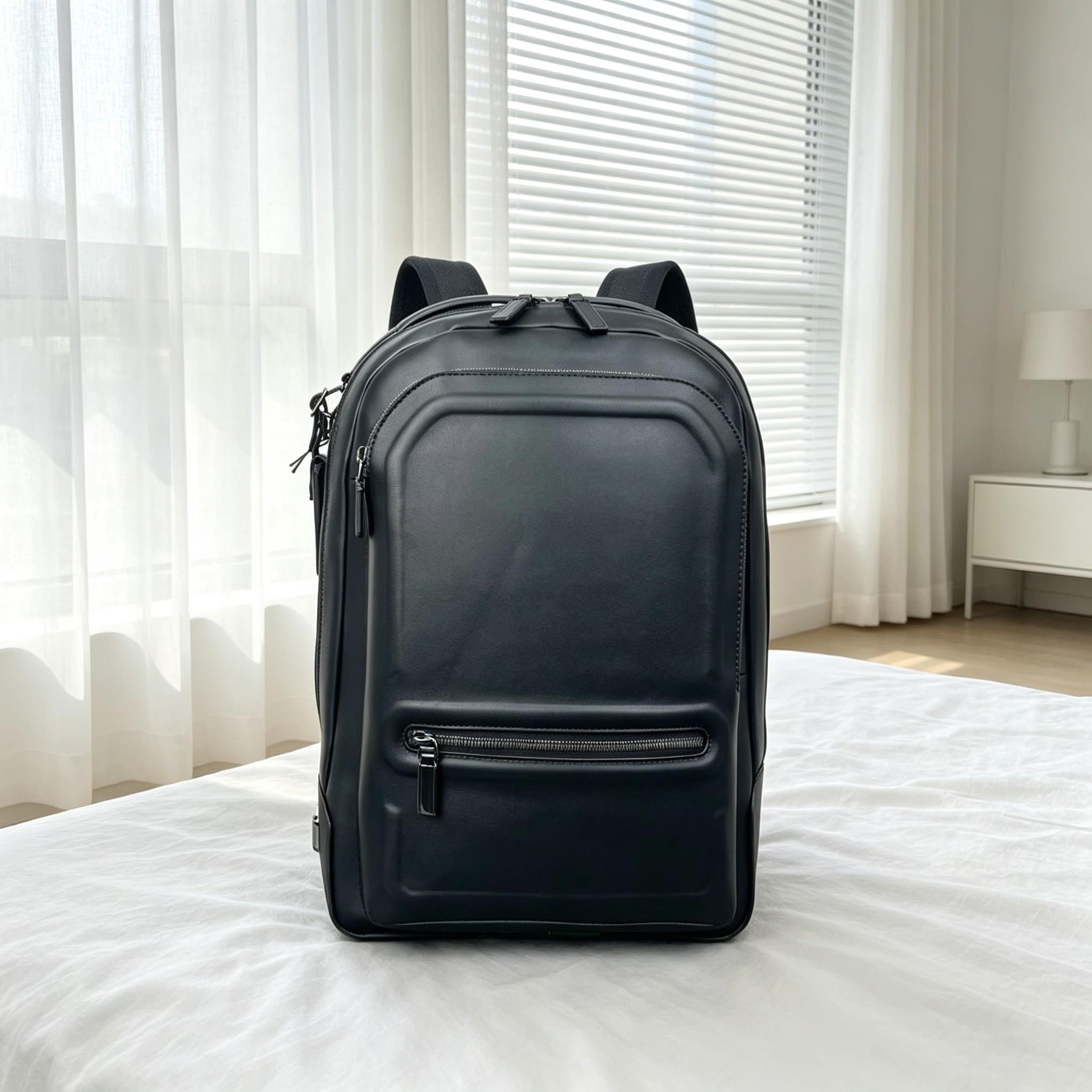 Leather Work Rucksack Mens - Zakelijke rugzak voor heren, met grote