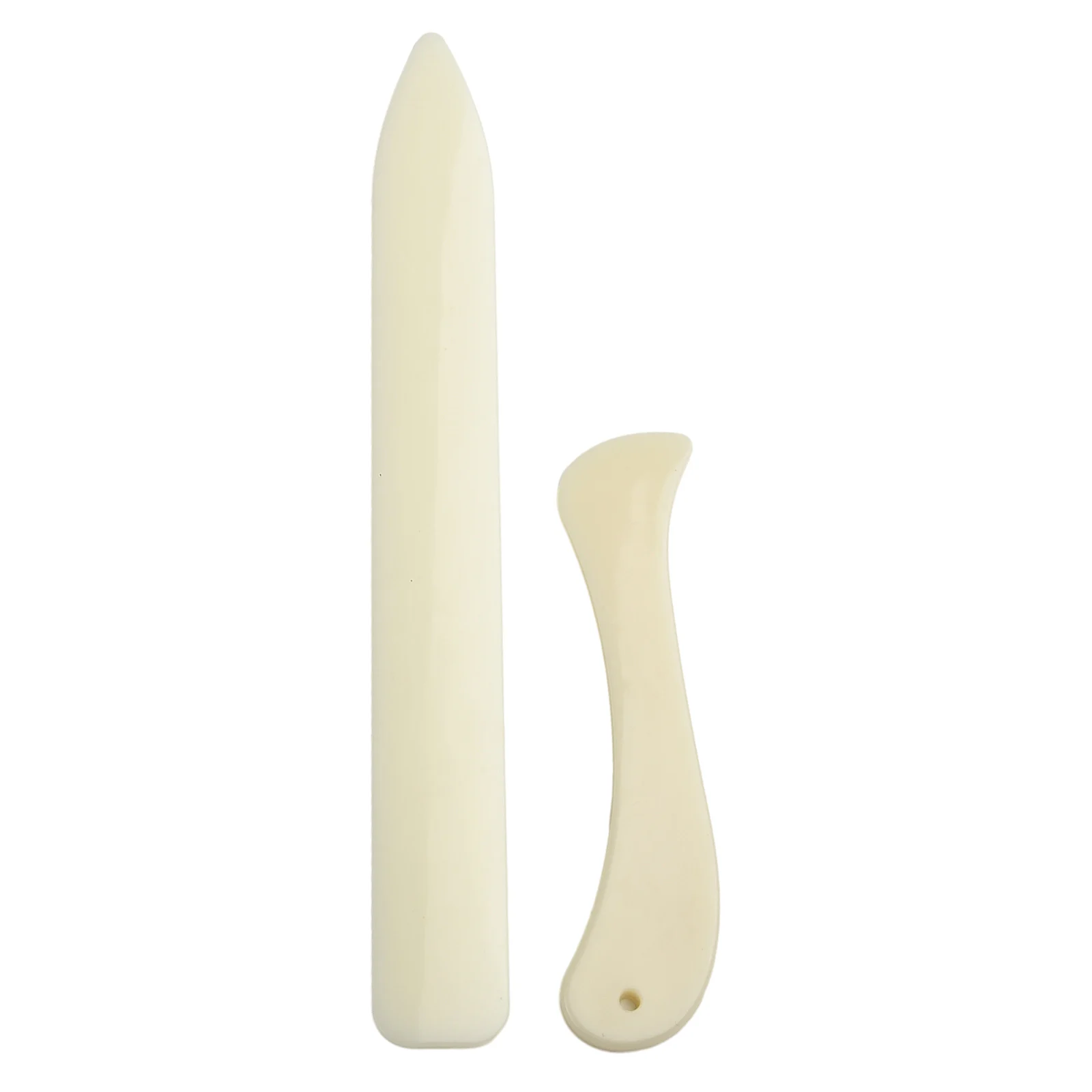 Bone Folder Tool - 2 stuks lederen werkgereedschap botvormige vouwtool