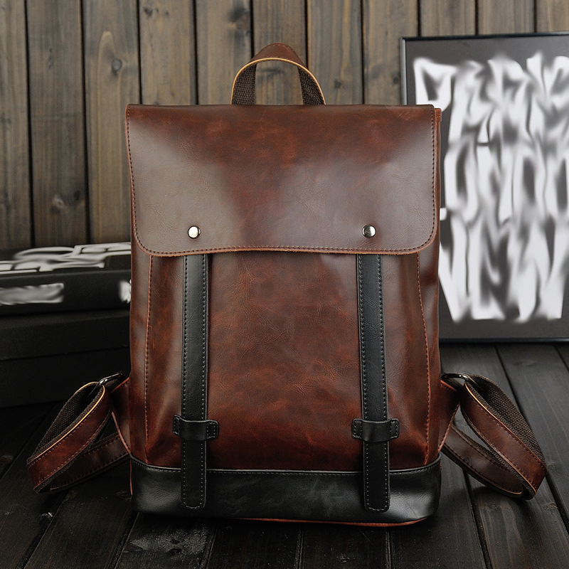 Heren Vintage Leren Rugzak 14  - Leather Work Rucksack Mens recensie en prijs