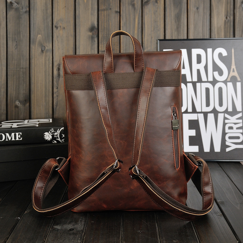 Heren Vintage Leren Rugzak 14  - Leather Work Rucksack Mens recensie en prijs