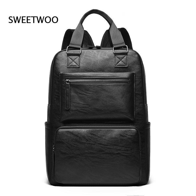 Herentas van kunstleer voor la - Leather Work Rucksack Mens recensie en prijs