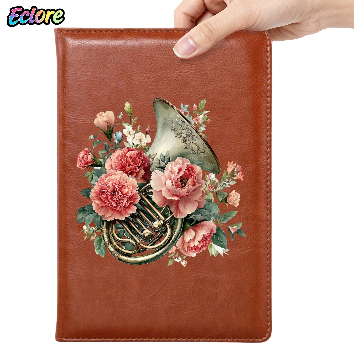 Bloemen PU lederen notitieboek - Leather Work Diary Covers recensie en prijs