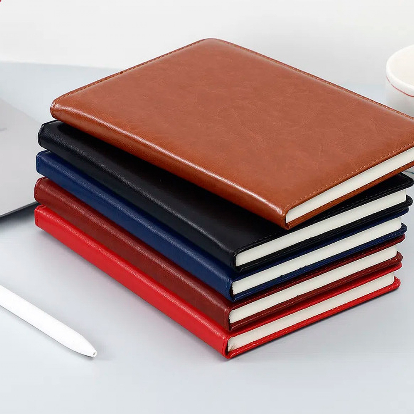 Bloemen PU lederen notitieboek - Leather Work Diary Covers recensie en prijs