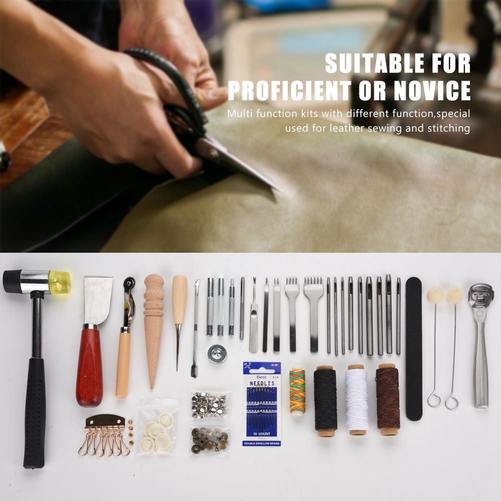 42-delige lederbewerking geree - Groover Stitching Tool recensie en prijs