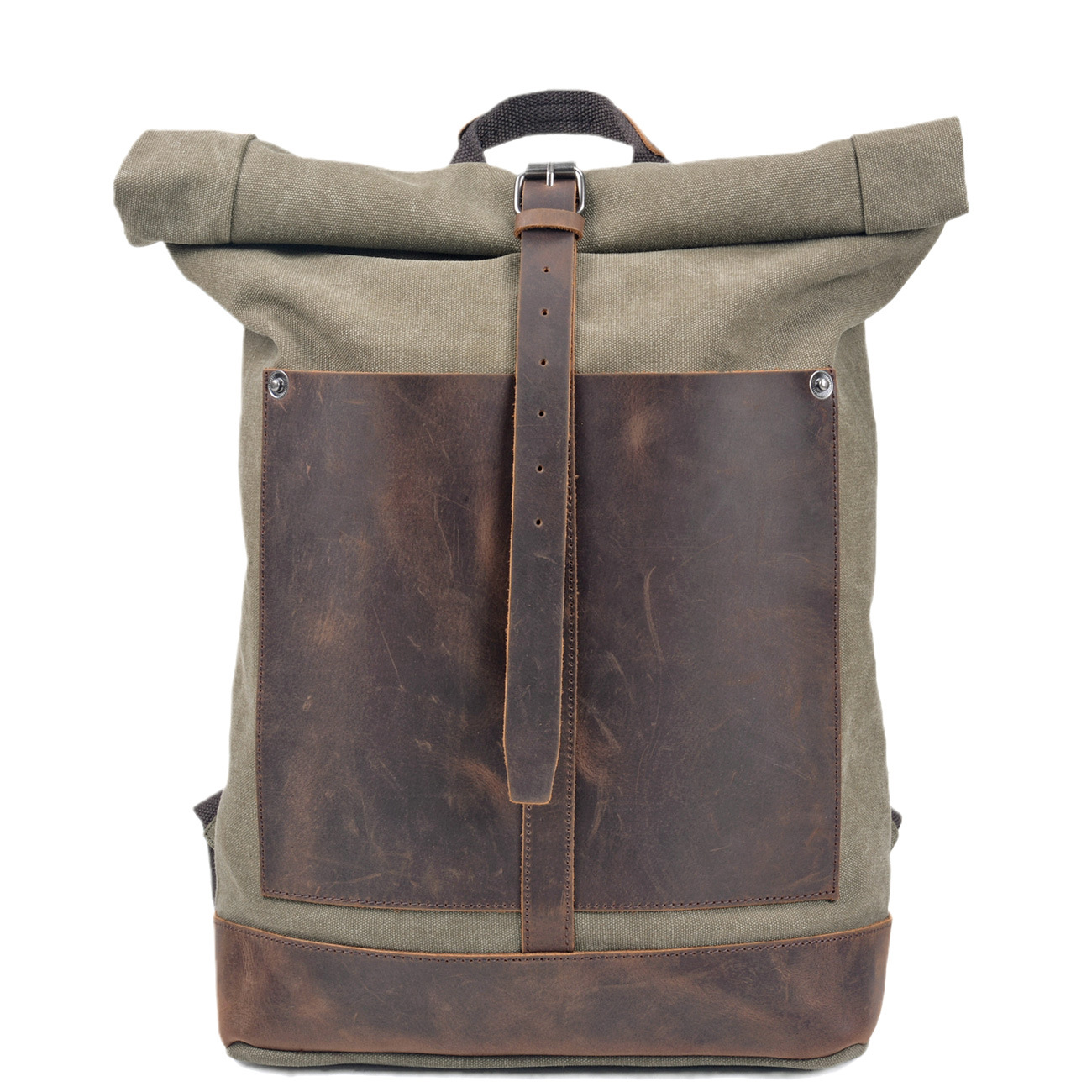 Heren rugzak van gewaxt canvas - Leather Work Rucksack Mens recensie en prijs